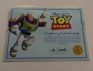 Toy Story Thinkway Certificate of Authenticity ONLY (Buzz Lightyear 2009)